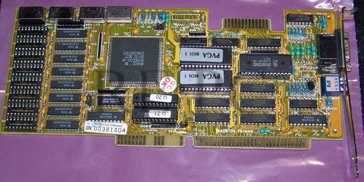 Western Digital WD90C00 JK VGA 16 BIT ISA Video Card ( Used )