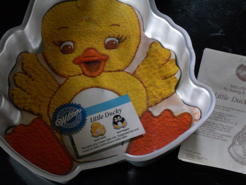 1988 Wilton Little Ducky Cake Bake Pan 1808 2029  