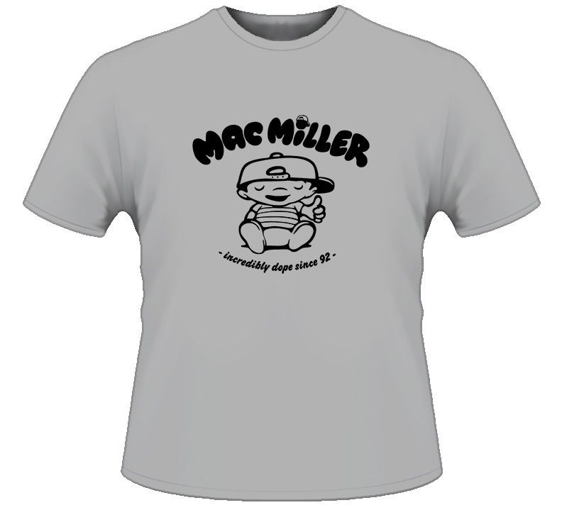 Mac Miller Cartoon Parody Rap Hip Hop T Shirt  