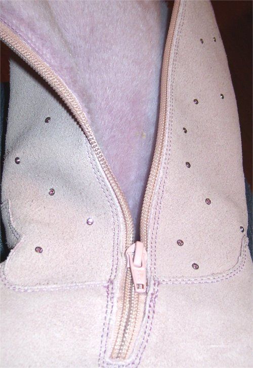 NEW Ladies Roper Pink SNUGGLI Boots w/ Rhinestones 6.5  