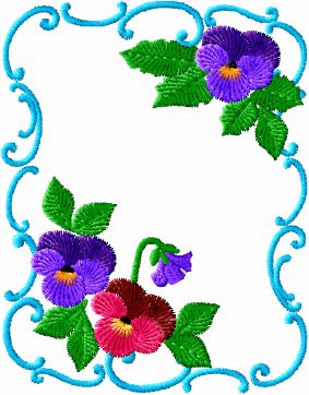 Beauty Of Flowers machine embroidery designs 4x4 hoop  