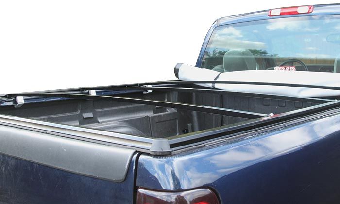 Truck Bed Tonneau Snap Cover w/ Frame & Lund Cargo Bar  