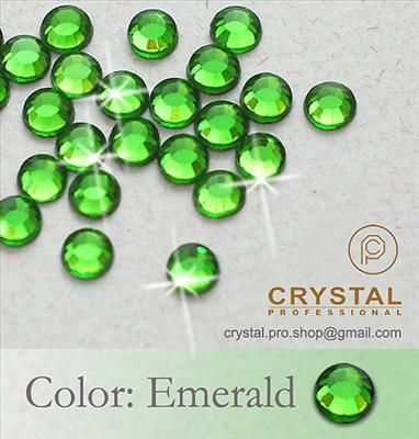 144 Emerald 10ss 3mm Iron on Hotfix Rhinestones ss10  