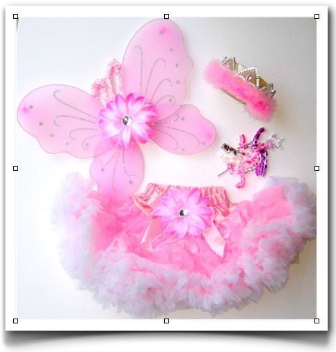 PINK FAIRY PRINCESS PETTISKIRT SET INFANT 10yrs NWT  