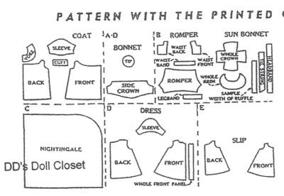 Vntg Doll Clothes Pattern 632 15 ~ DyDee, Betsy Wetsy  