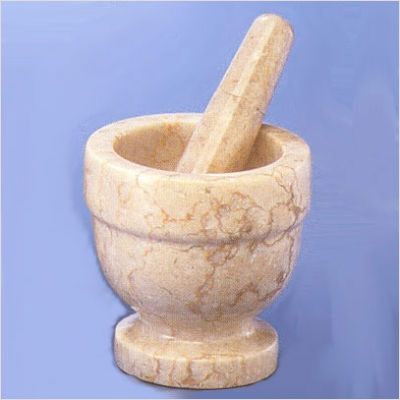 Creative Home Champagne Marble 4 Mortar and Pestle 74070  