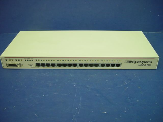 Synoptics 16 Port Ethernet Hub LattisHub 2803  