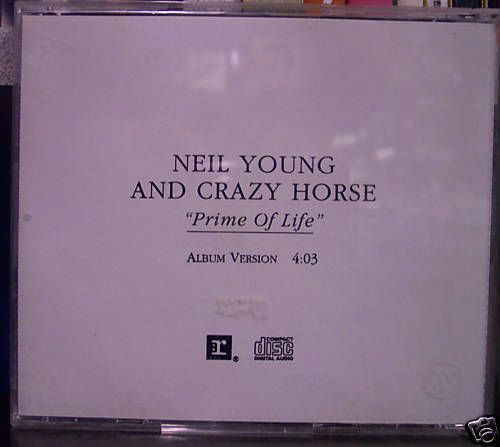 NEIL YOUNG & CRAZY HORSE   PRIME OF LIFE PROMO CD  