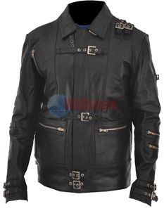 Michael Jackson The Bad Black Cow Hide Leather Jacket  
