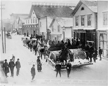 Photo 1880s Calumet, Michigan Road Rolling  