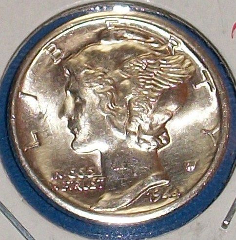 1944 D MERCURY DIME FSB SILVER CHOICE BU UNCIRCULATED  