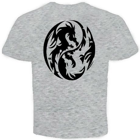 ying yang dragon japanese symbol sign NEW T Shirt  