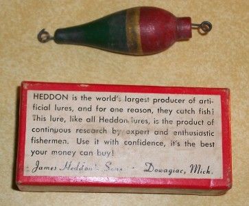 HEDDON BABY TINY LUCKY CHUGGER SONIC WOOD FISHING LURE  