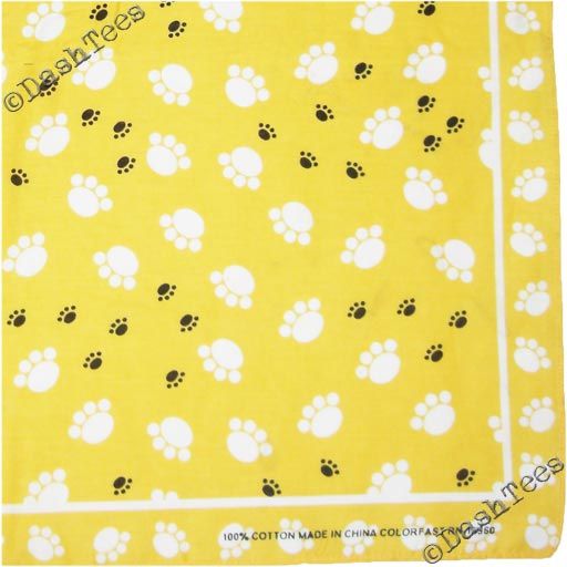 Dog Paws Yellow White