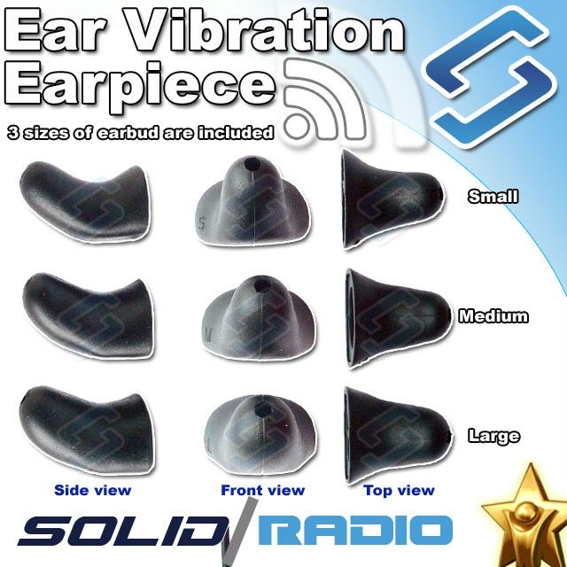 Earbone Vibration earpiece mic for Yaesu VX 6R VX 7R  