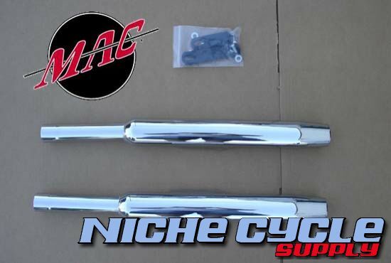 Yamaha XS650 Chrome Taper MAC Mufflers XS 650 Exhaust  