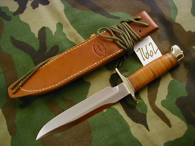 RANDALL KNIFE KNIVES #1 7,SS,STN,BBS,LEATHER,BPH,BCBB,CS #7662  