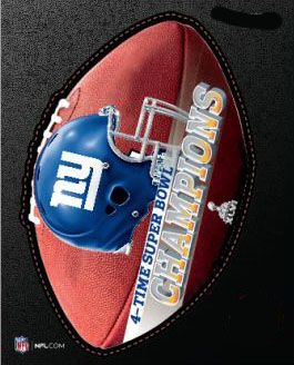 New York Giants Superbowl Super Bowl XLVI 46 Champions 4 Die Cut 