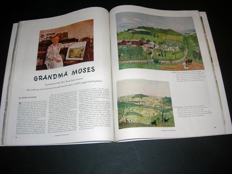 Holiday magazine   February 1947 GRANDMA MOSES  