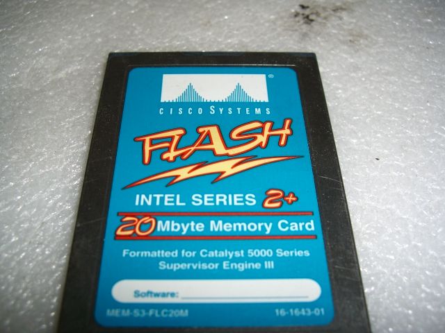 Cisco Systems Intel Series 2+ 20MB Flash Memory Card  