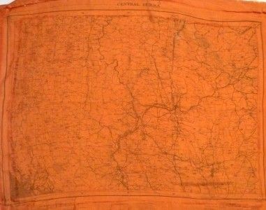 WW11 SILK MAP BURMA CHINDITS SPECIAL FORCES  