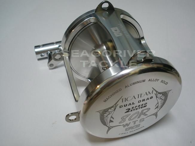 TICA TICATEAM 80WTS TROLLING REEL 80 WTS   SILVER  