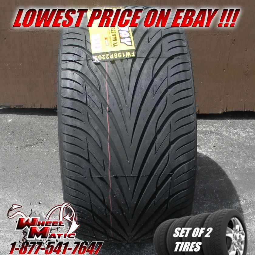 NEW 2 TIRES 295/25R22 FULLWAY HP198 295/25R22 295/25R22  