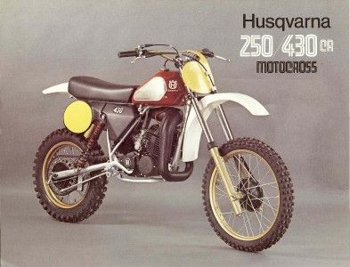 1981 Husqvarna 250 430 CR original brochure 2 sides  