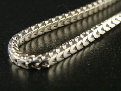 10K 3.0 MM WHITE GOLD 38 INCH SOLID FRANCO/SNAKE CHAIN  