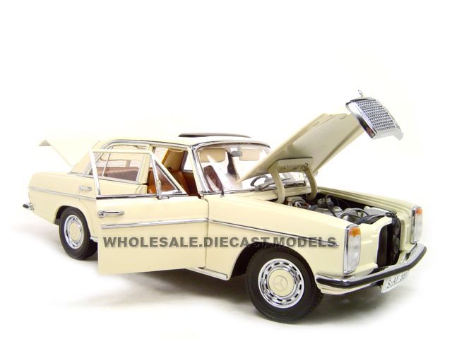 MERCEDES W115 STRICH 8 CREAM 118 DIECAST CAR MODEL BY SUNSTAR 4581 