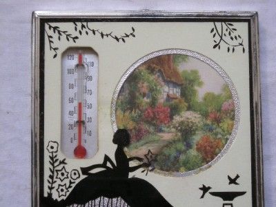 1942 SILHOUETTE ,CALENDAR,THERMOMETER MARSHALL,MICHIGAN  