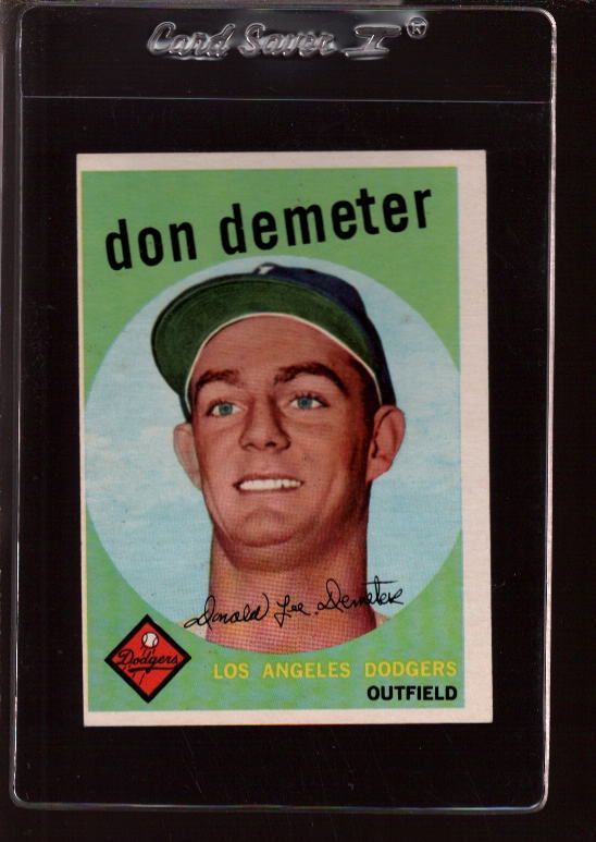 1959 TOPPS #324 DON DEMETER NM *484029  