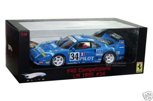 ELITE 1995 FERRARI F40 LM GTE COMPETIZIONE #34 1/18  