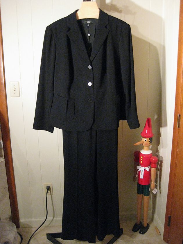   CREPE PANT SUIT TALBOTS PLUS 14W 16W PETITE PLUS 16WP $343  