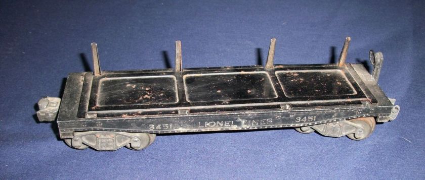   Lionel Train Log Dump Car 3451 Model Railroad Unrestored  