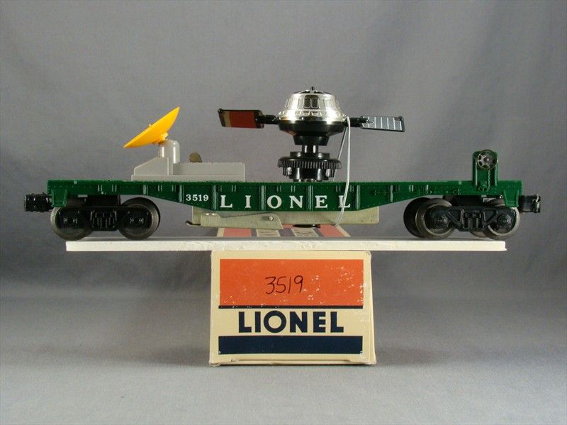 DTD   O SCALE MODEL TRAIN   LIONEL 3519 SATELLITE LAUNCHING CAR  