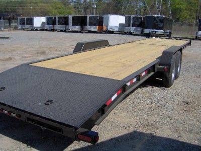 34 car hauler equipment utility trailer 2/3 wood deck  