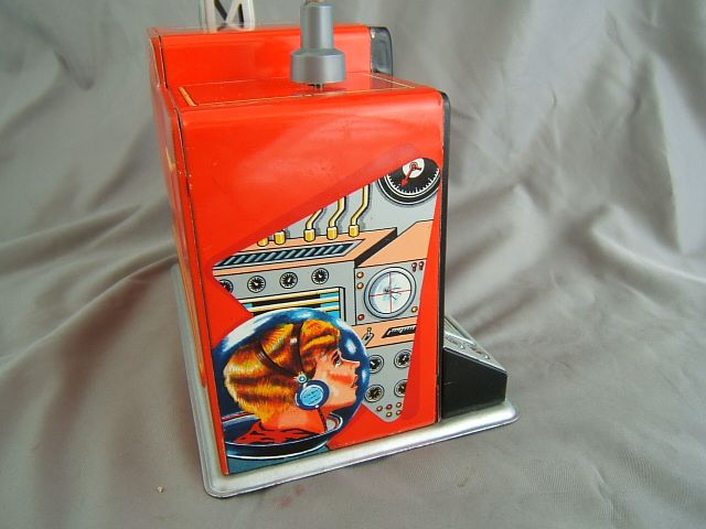 Vintage Structoys Japan Satellite Space Tracking Station Tin Toy w 