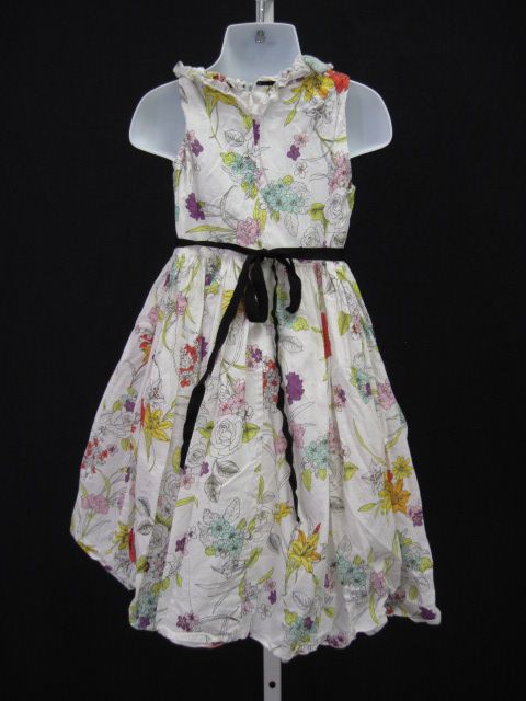 MAGGIE & ZOE Childrens Floral Glitter Tulle Dress Sz 4  