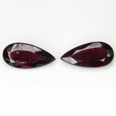 ViPSCOLLECTION 11.4ct PAIR RHODOLITE GARNET PEAR BRAZIL  