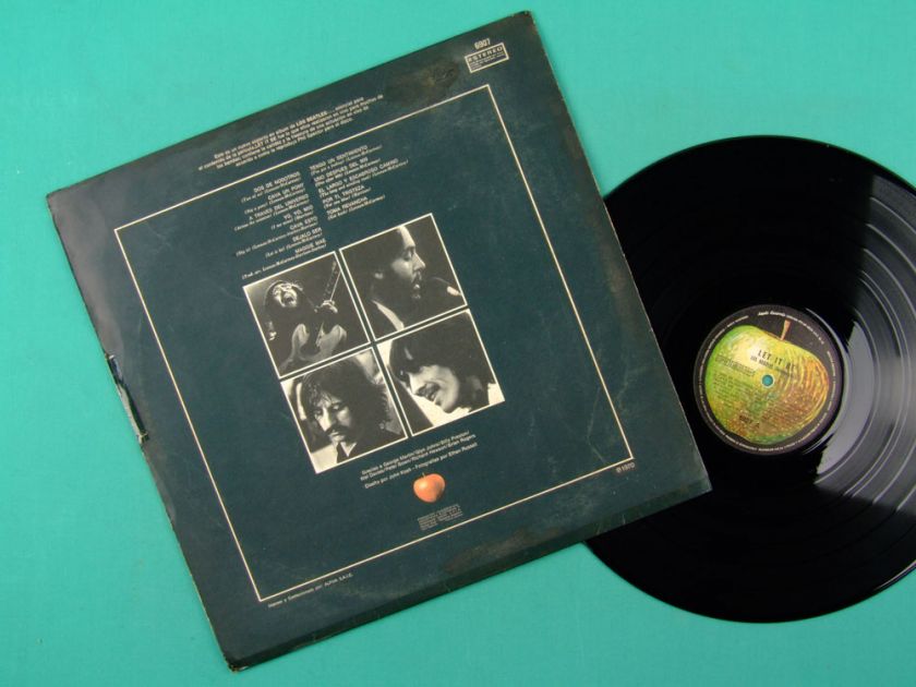 LP THE BEATLES LET IT BE APPLE ROCK STEREO 70 ARGENTINA  