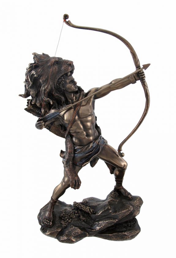 Hercules Shooting Arrow Statue Sculpture Greek Myth  