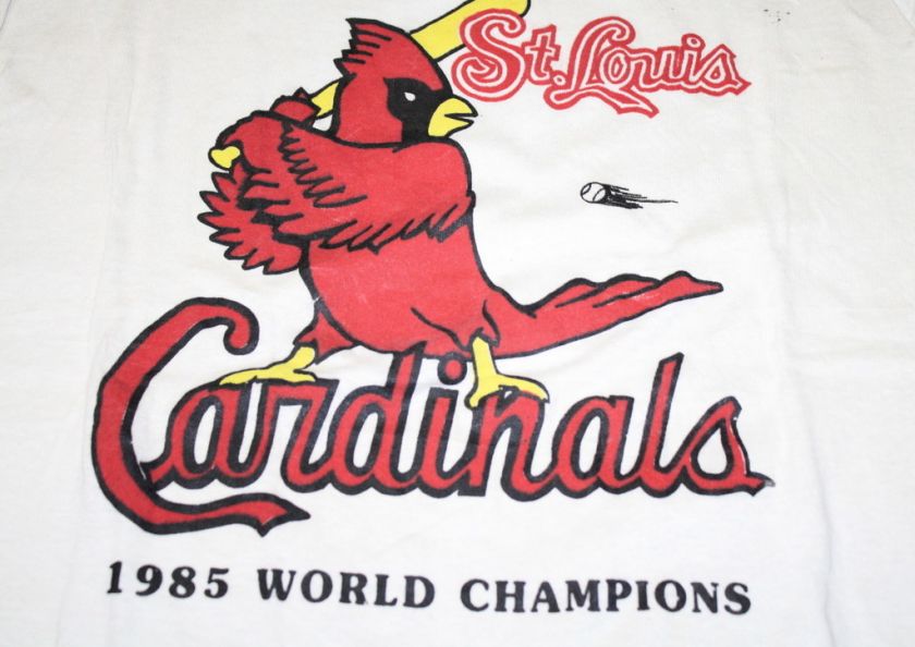 Vintage St Louis Cardinals T Shirt M 1985 Pujols MLB  