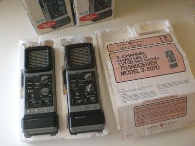 GE HANDHELD 3 5970 (Repair or Parts) 2 CHANNEL CITIZENS BAND 