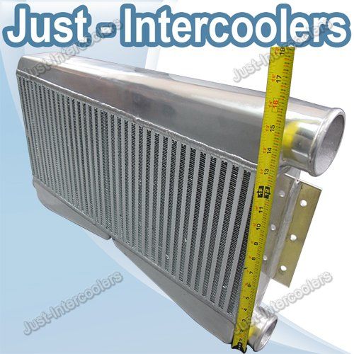 CXRacing Universal 2 In 1 Out Twin Turbo Intercooler 27X16.5X3.5 