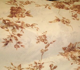 Champagne Floral Chiffon Fabric 1yd lots Dressmaking  