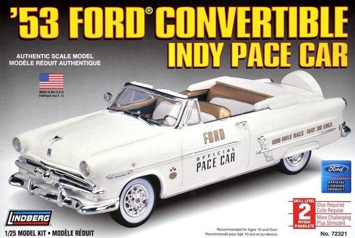 Lindberg 1953 Ford Convertible Indy Pace Car 125 72321  