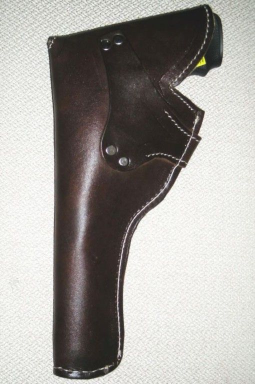   Raiders Leather Holster with Gun Both Belts & Bull Whip Holder  