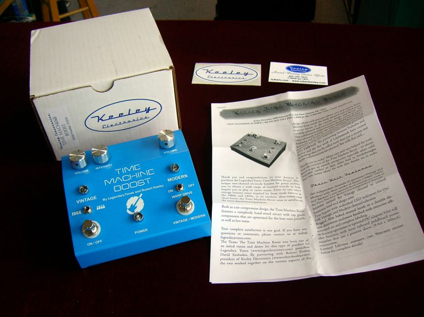 Keeley Electronics Time Machine Preamp Boost Pedal NIB  