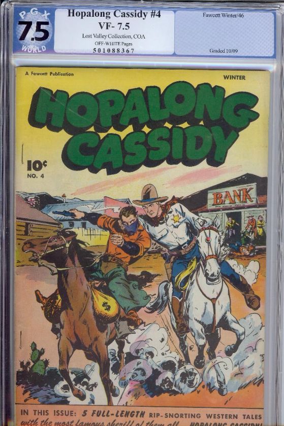 Hopalong Cassidy #4 Fawcett Western PGX 7.5 VFN   